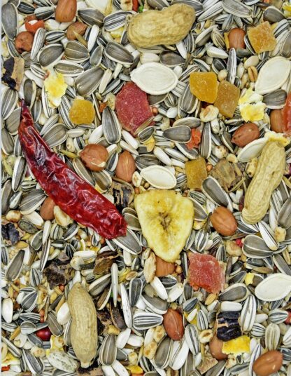 MDM PDO - ALIMENT PENTRU PAPAGALI MARI cu fructe confiate, nuci, fructe de padure uscate si legume VITA-ORGANIC 10 KG